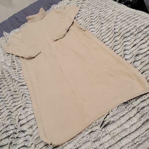 Beautiful tan long sleeve turtleneck dress size M
